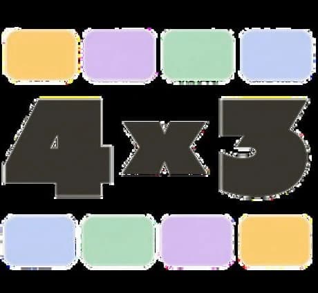 4 x 3