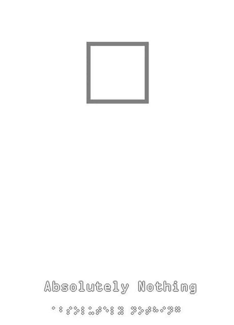 Absolutely Nothing