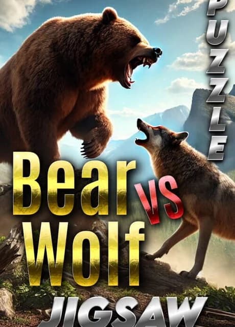 Bear vs. Wolf Jigsaw Puzzle