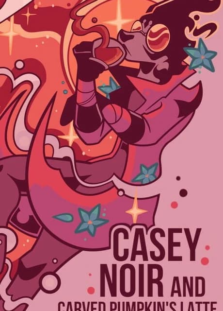 Casey Noir and Carved Pumpkin's Latte