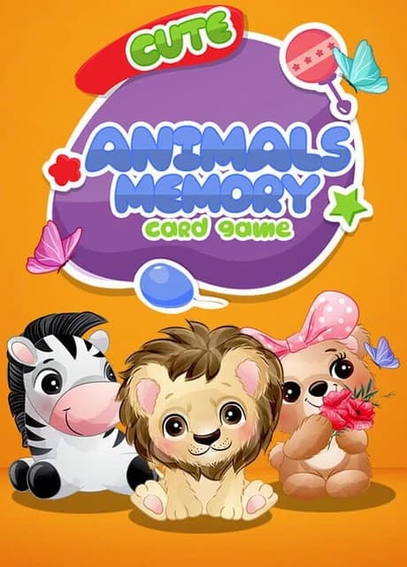 Cute Animals Memory Card Game