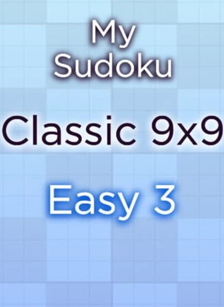 My Sudoku: Classic 9x9 Easy 3