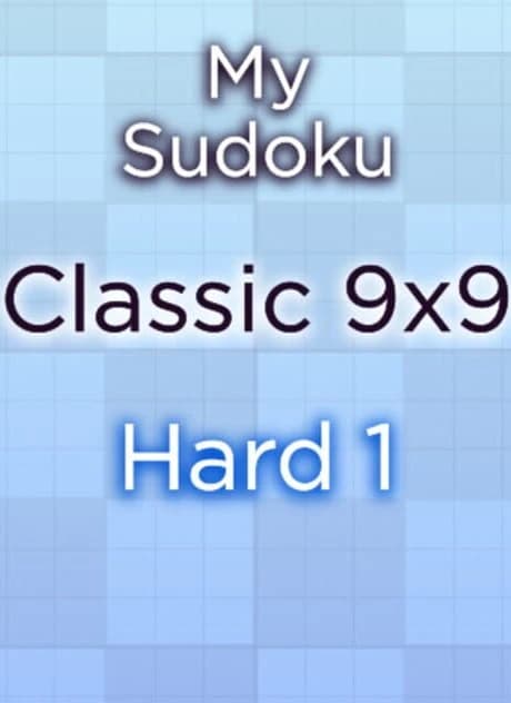 My Sudoku: Classic 9x9 Hard 1