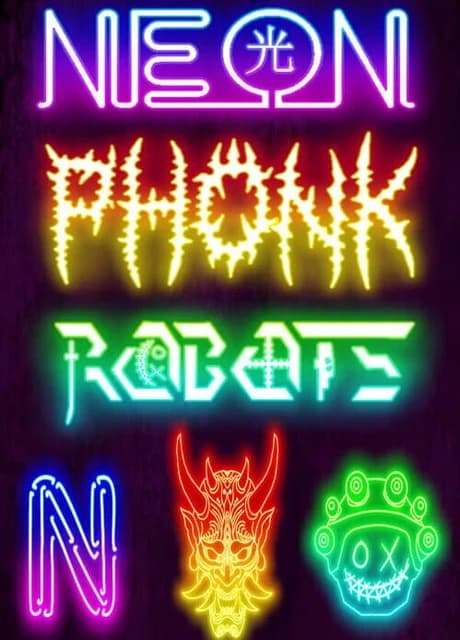 Neon Phonk Robots
