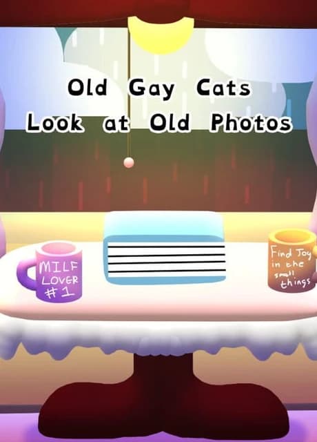 Old Gay Cats Look at Old Photos