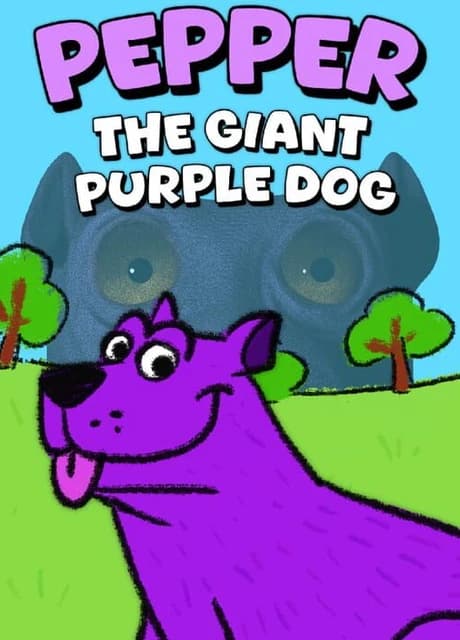Pepper the Giant Purple Dog