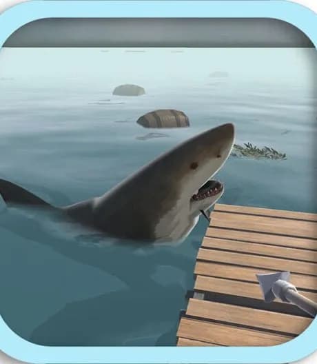 Raft Island Shark Survival