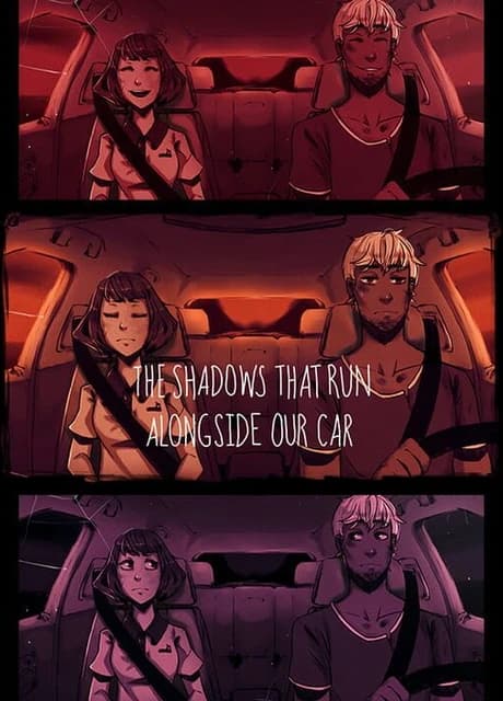 The Shadows That Run Alongside Our Car