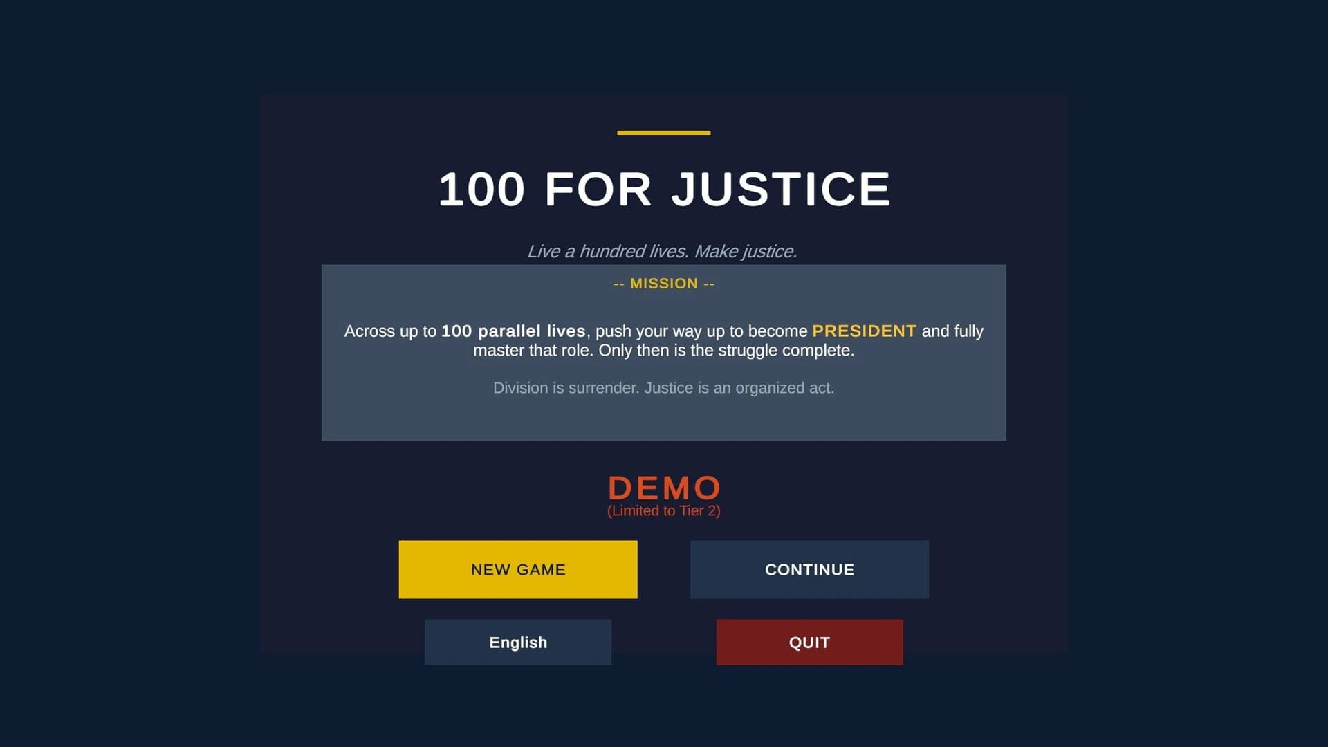 100 for Justice screenshot 1