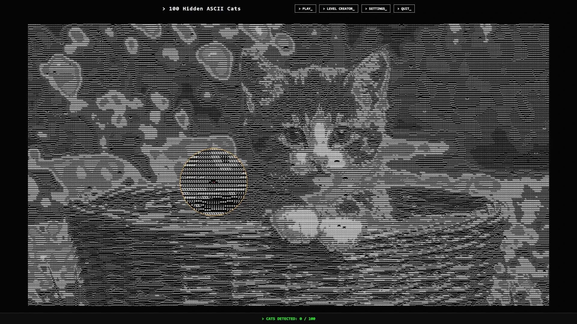 100 Hidden ASCII Cats screenshot 3