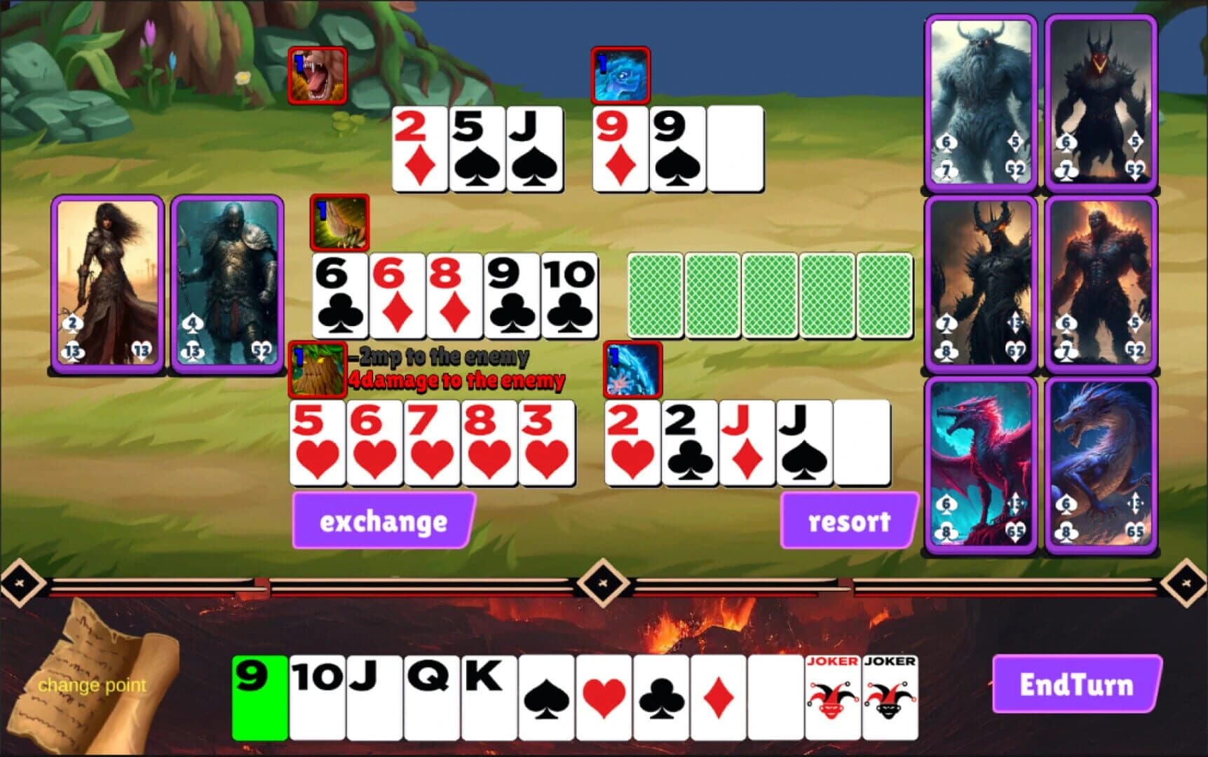 13 Playing Cards of Demon screenshot 1