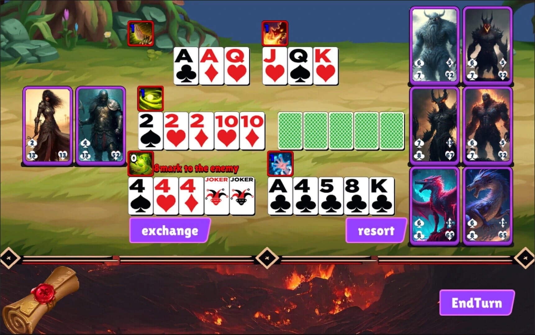 13 Playing Cards of Demon screenshot 5