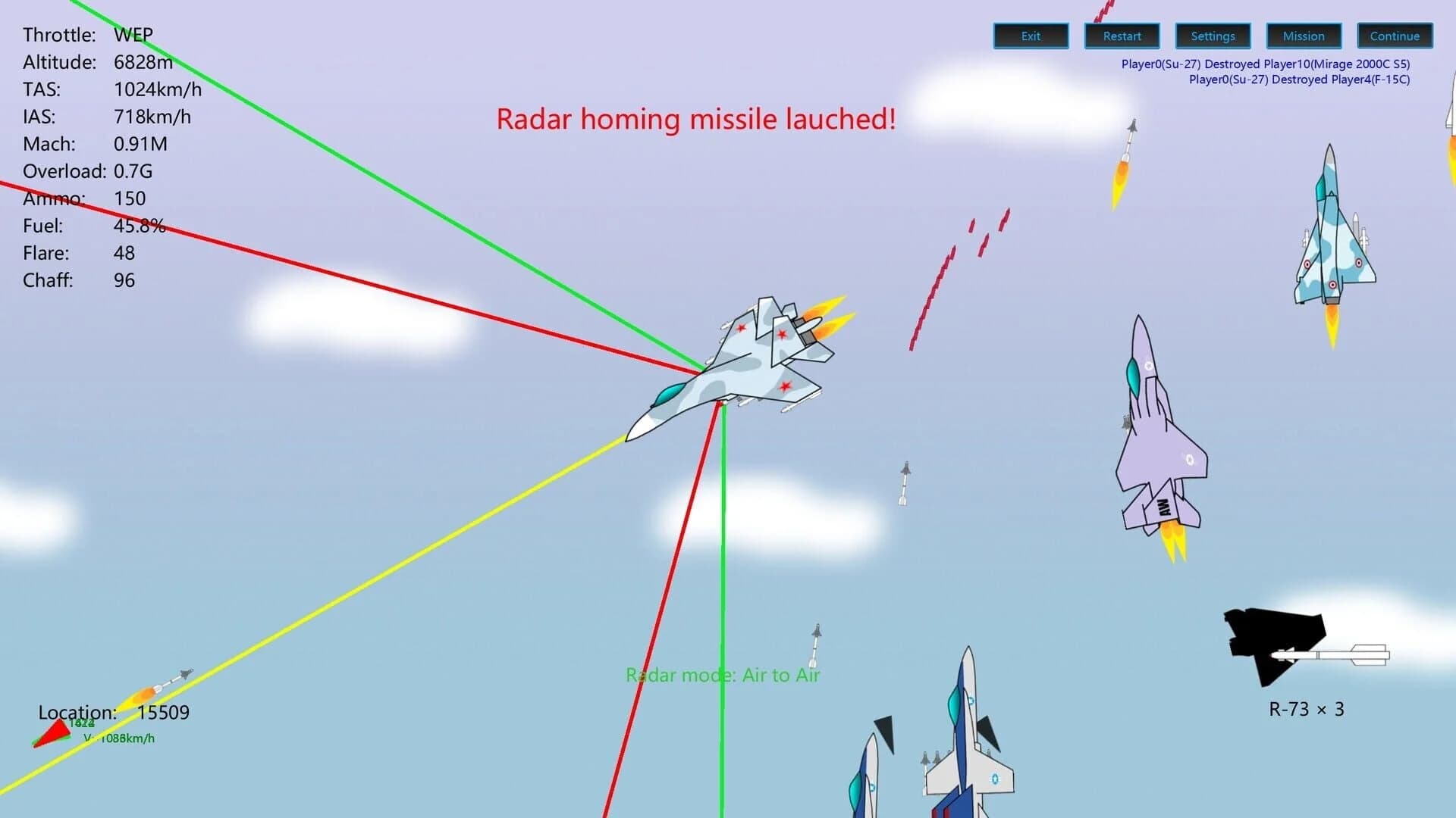 2D Dogfight screenshot 4