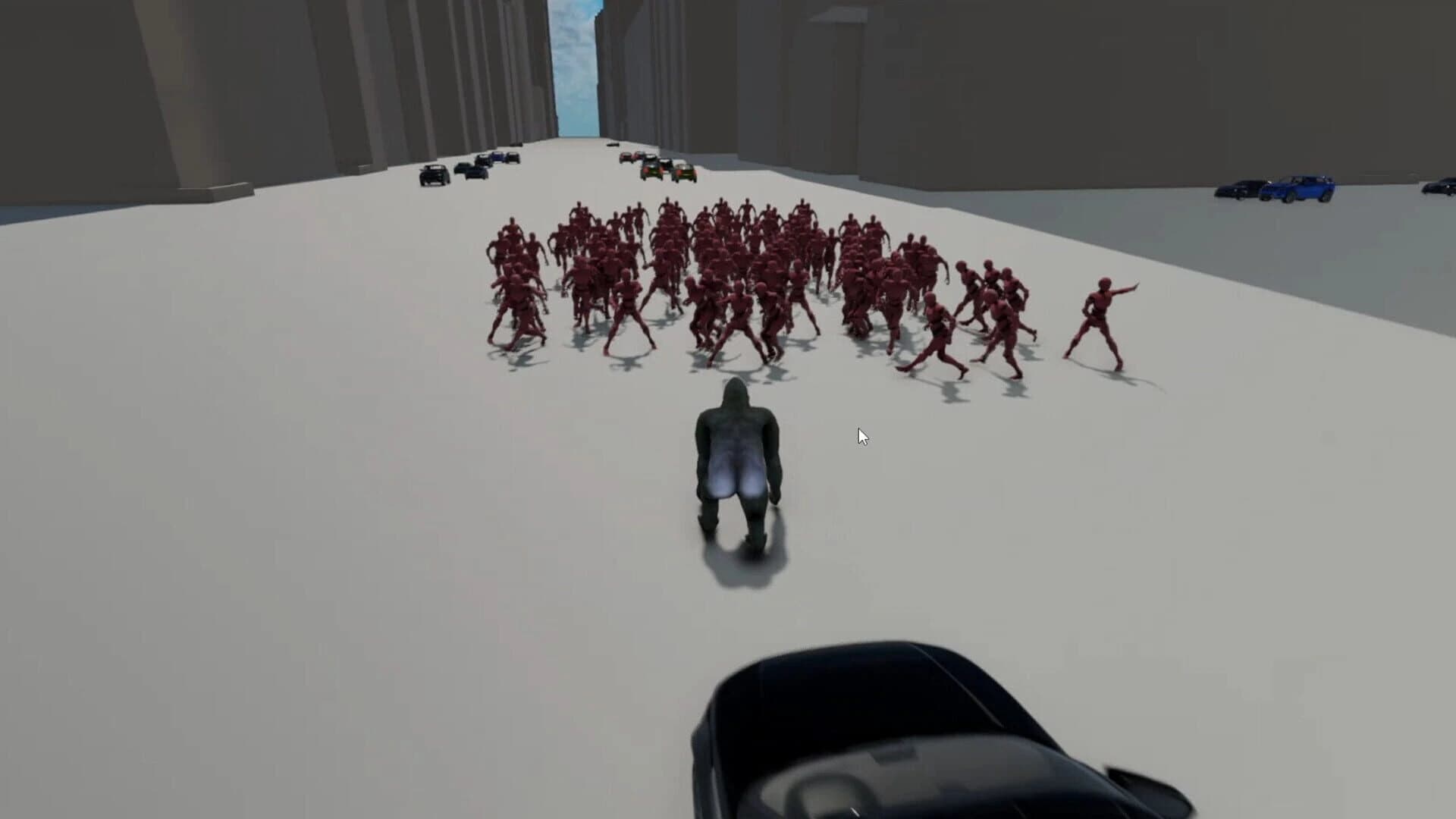 A Gorilla vs. 100 Men Simulator screenshot 4