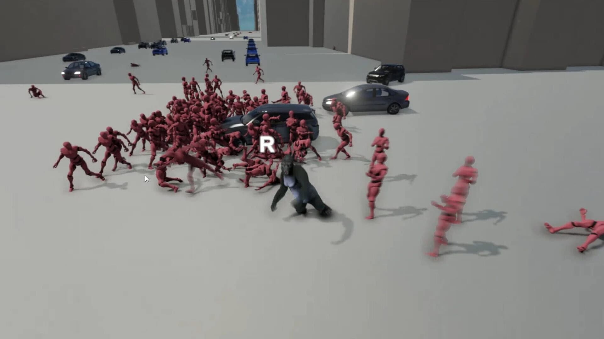 A Gorilla vs. 100 Men Simulator screenshot 3