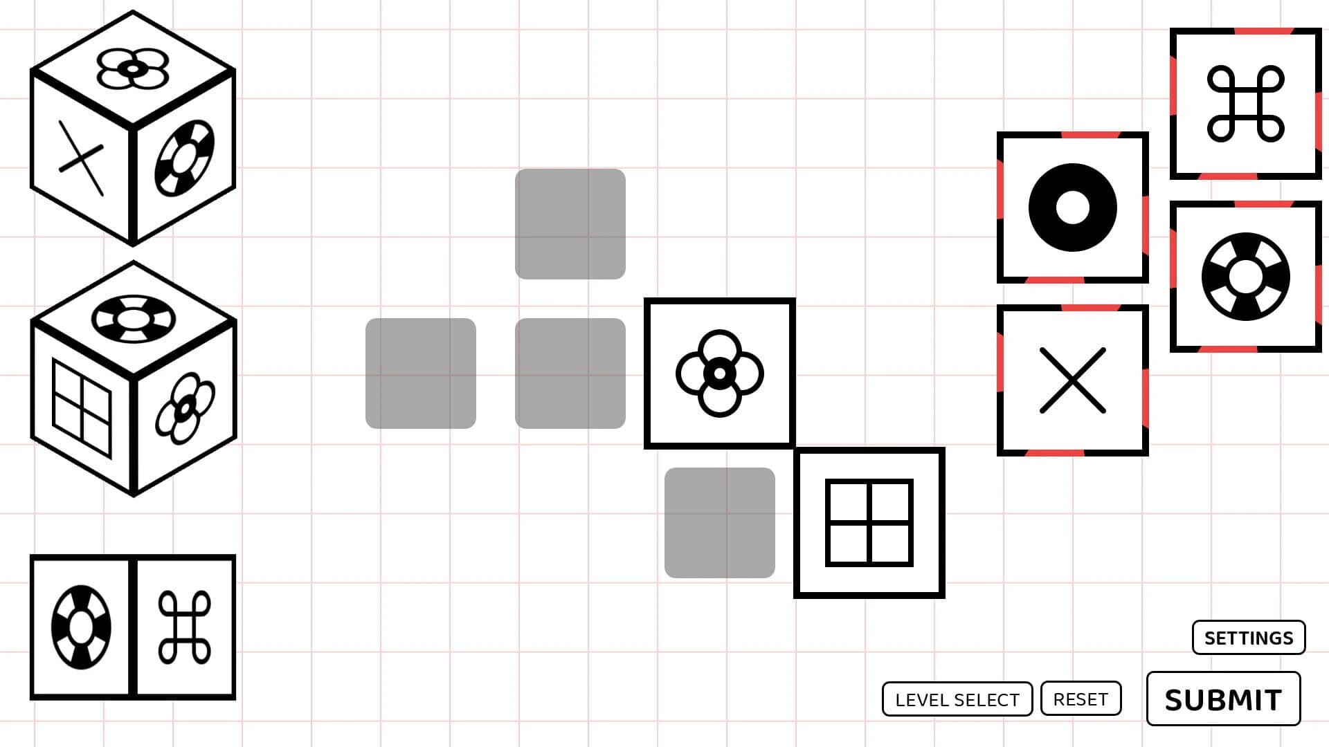 A Puzzle Game where you Fold Dice screenshot 1