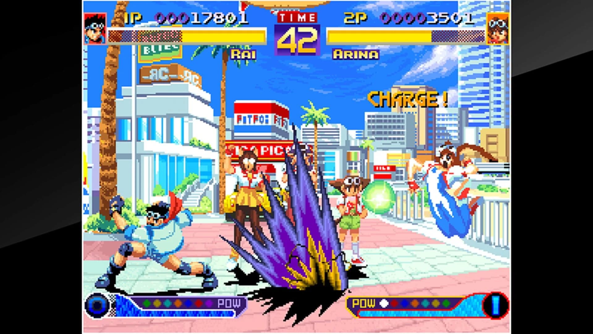 ACA Neo Geo: Waku Waku 7 screenshot 1