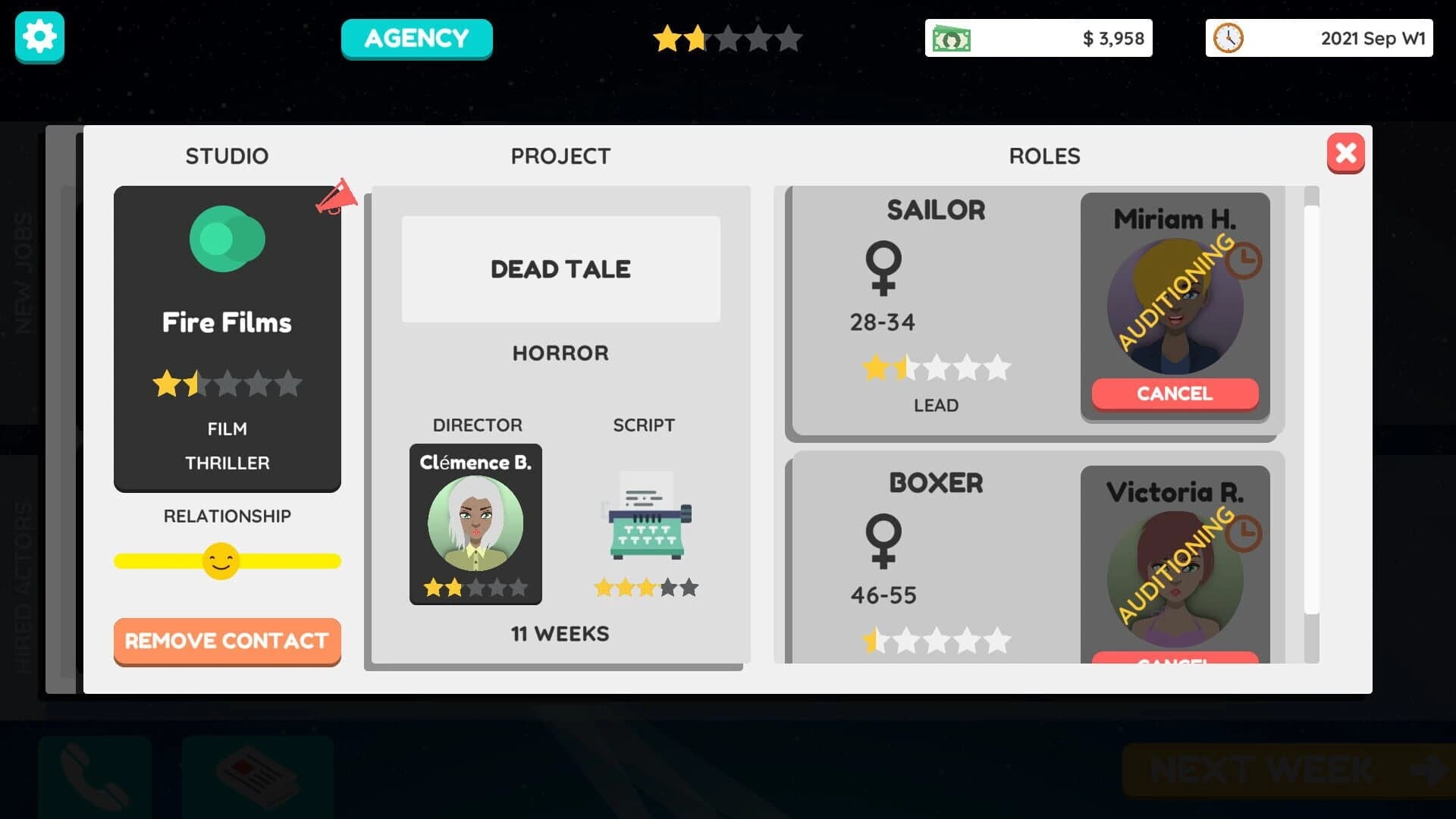 Actor Tycoon 2 screenshot 3