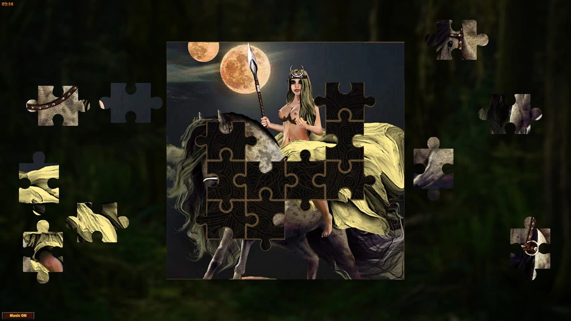 Adult Puzzles: Fantasy Ladies 2 screenshot 1