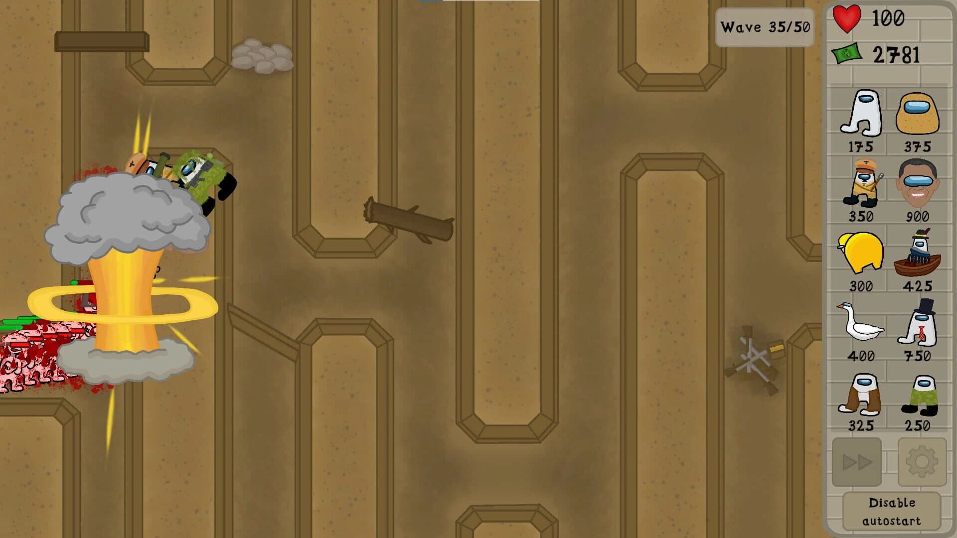 Amogus TD 2: Defense of the Sus screenshot 2