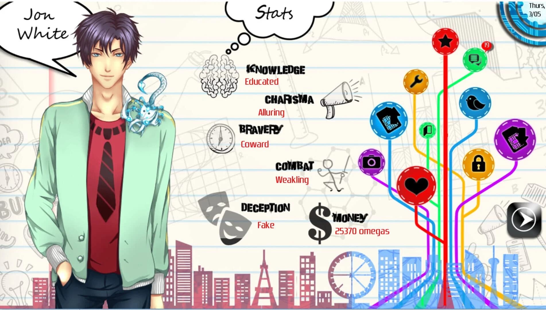 Amplitude: A Visual Novel screenshot 1