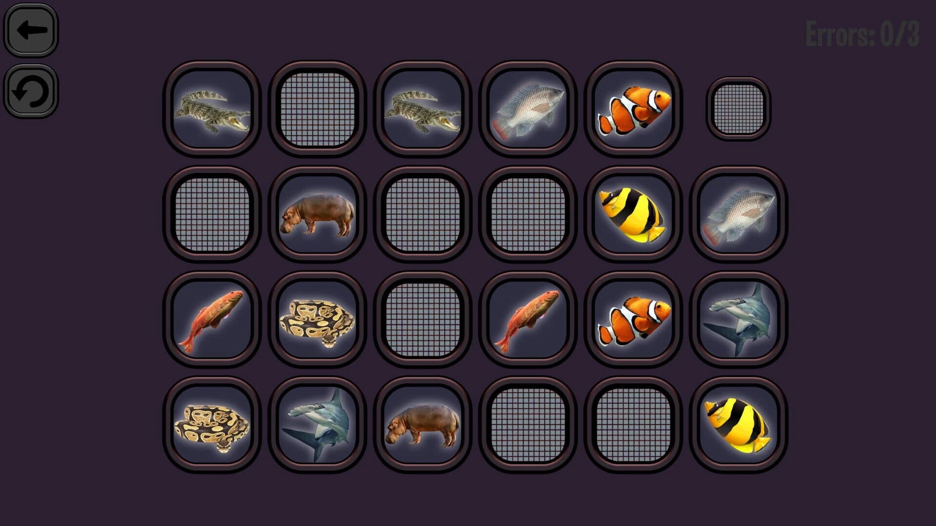 Animals Memory: Underwater Kingdom screenshot 1