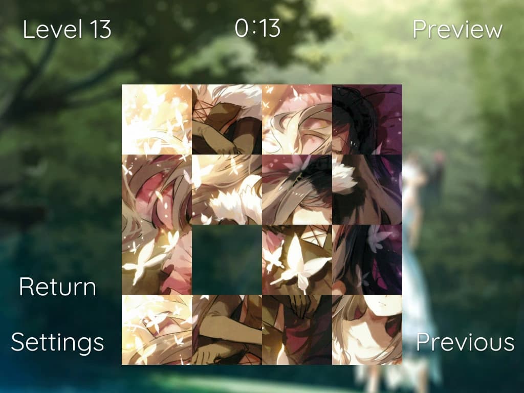 Anime Girl Slide Puzzle screenshot 5