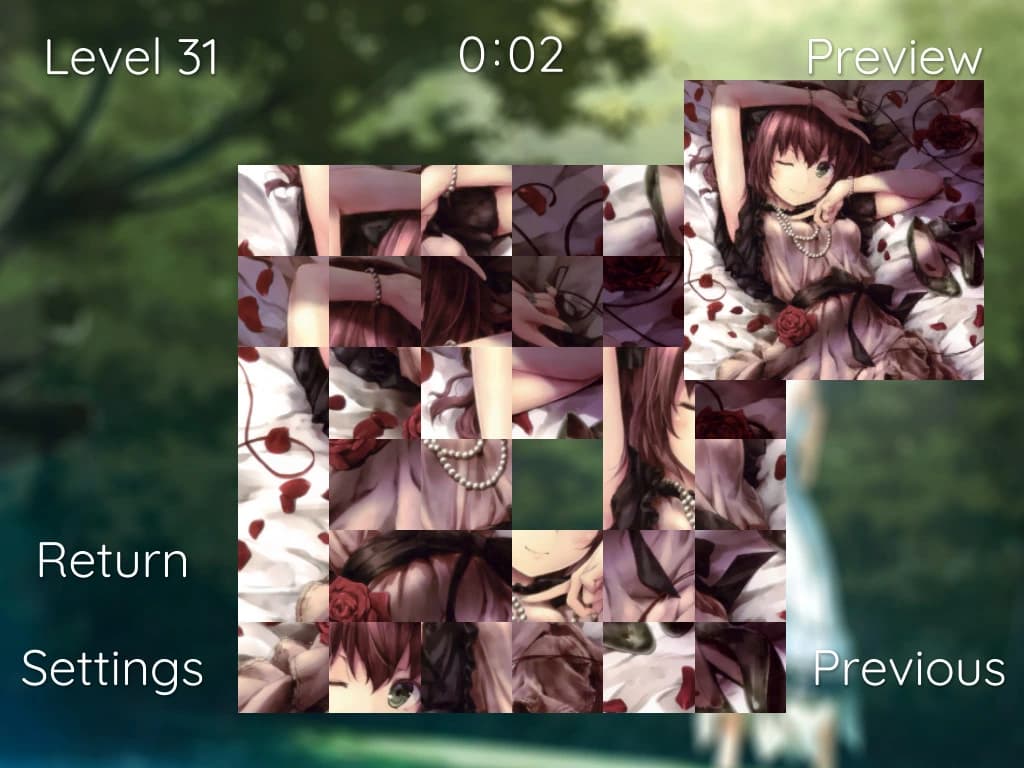 Anime Girl Slide Puzzle screenshot 6