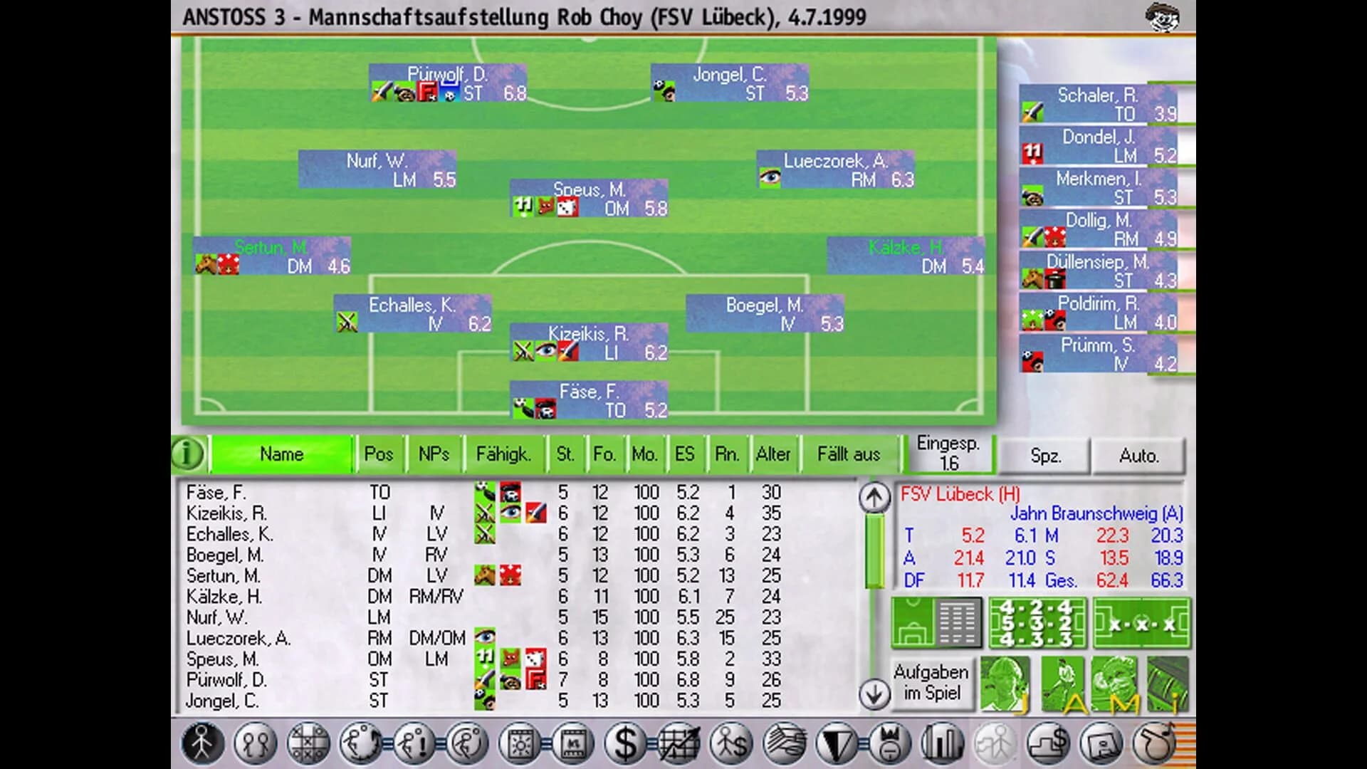 Anstoss 3 screenshot 2