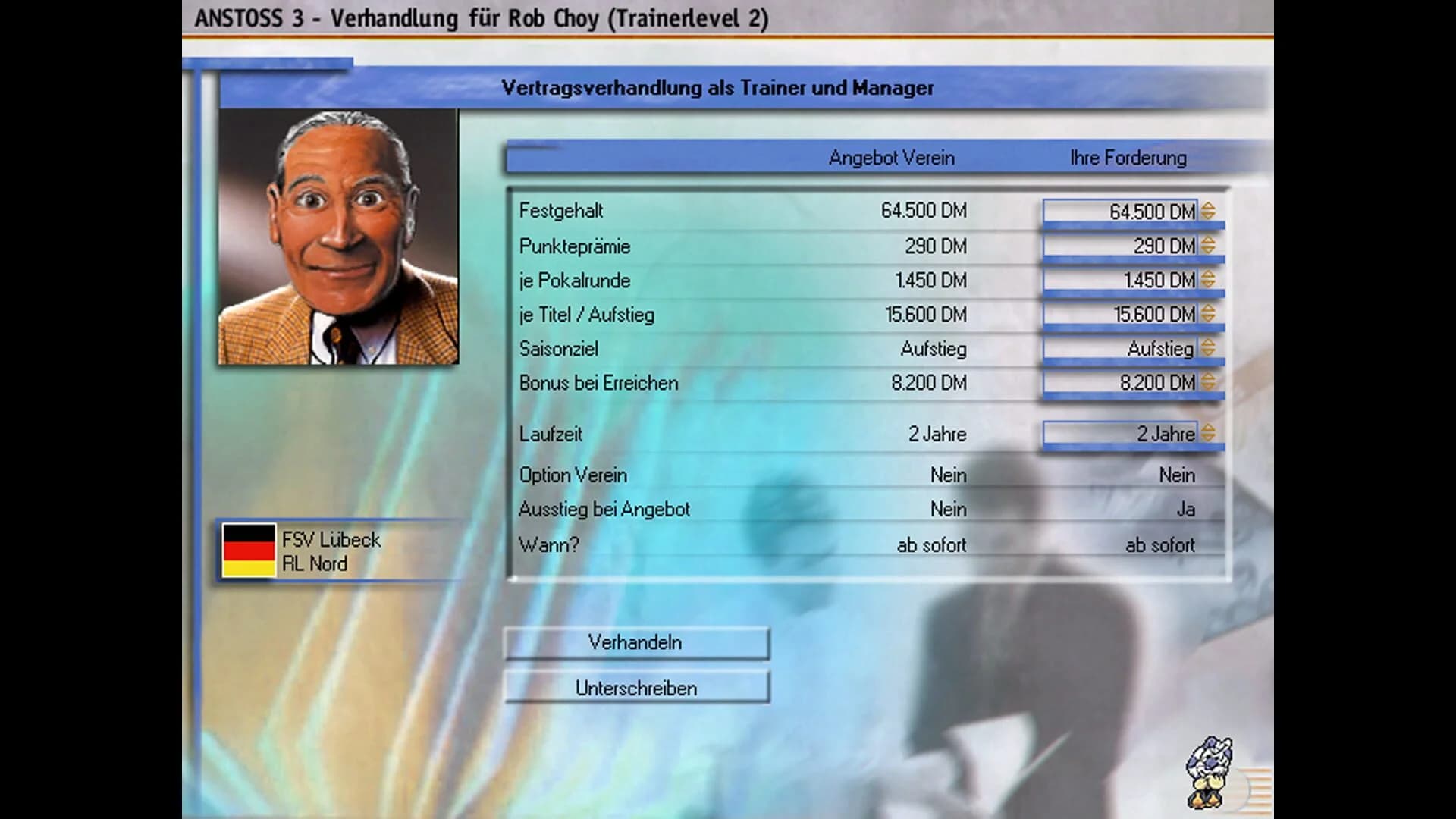 Anstoss 3 screenshot 1