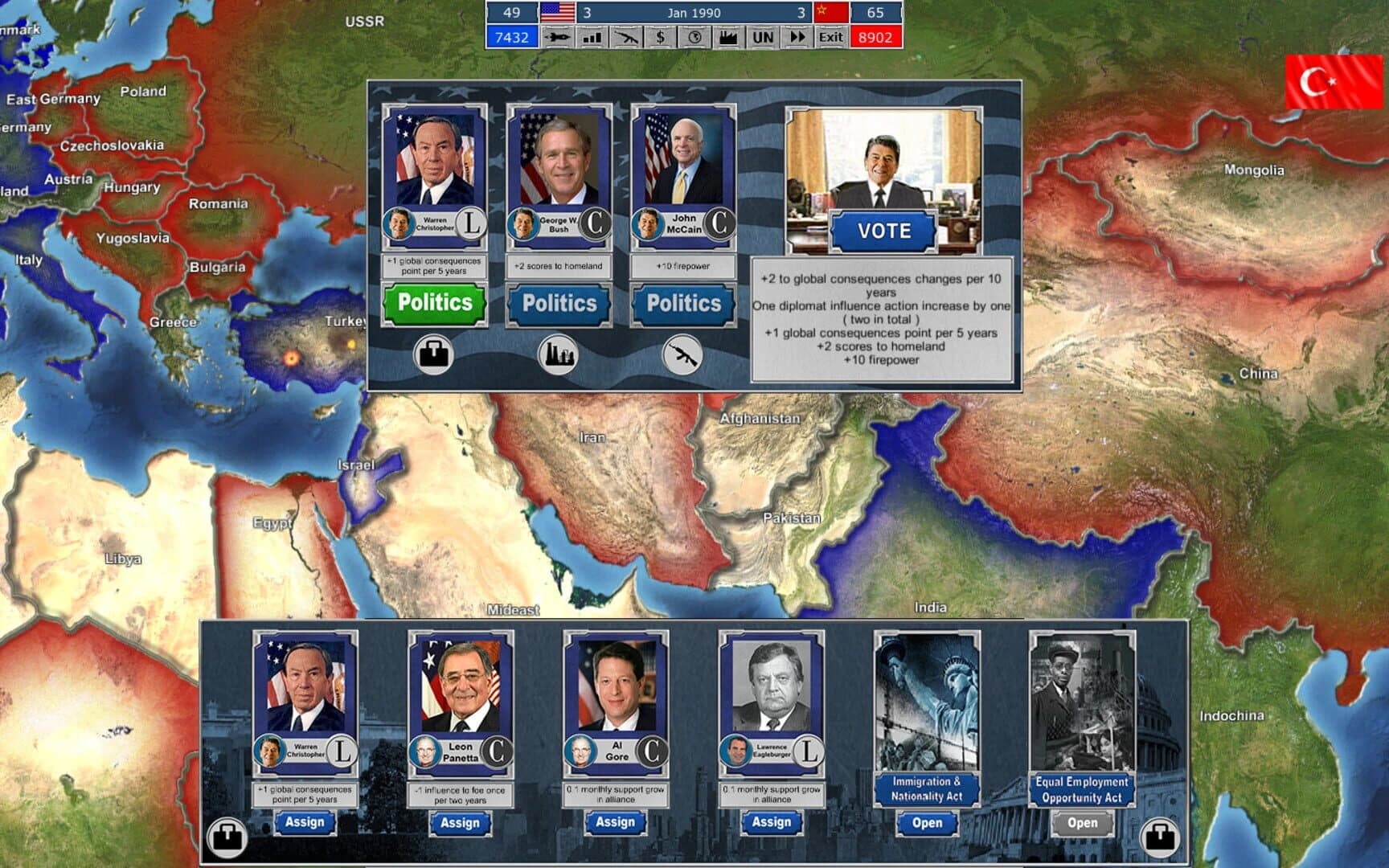 Arms Race: TCWE - Politics screenshot 3