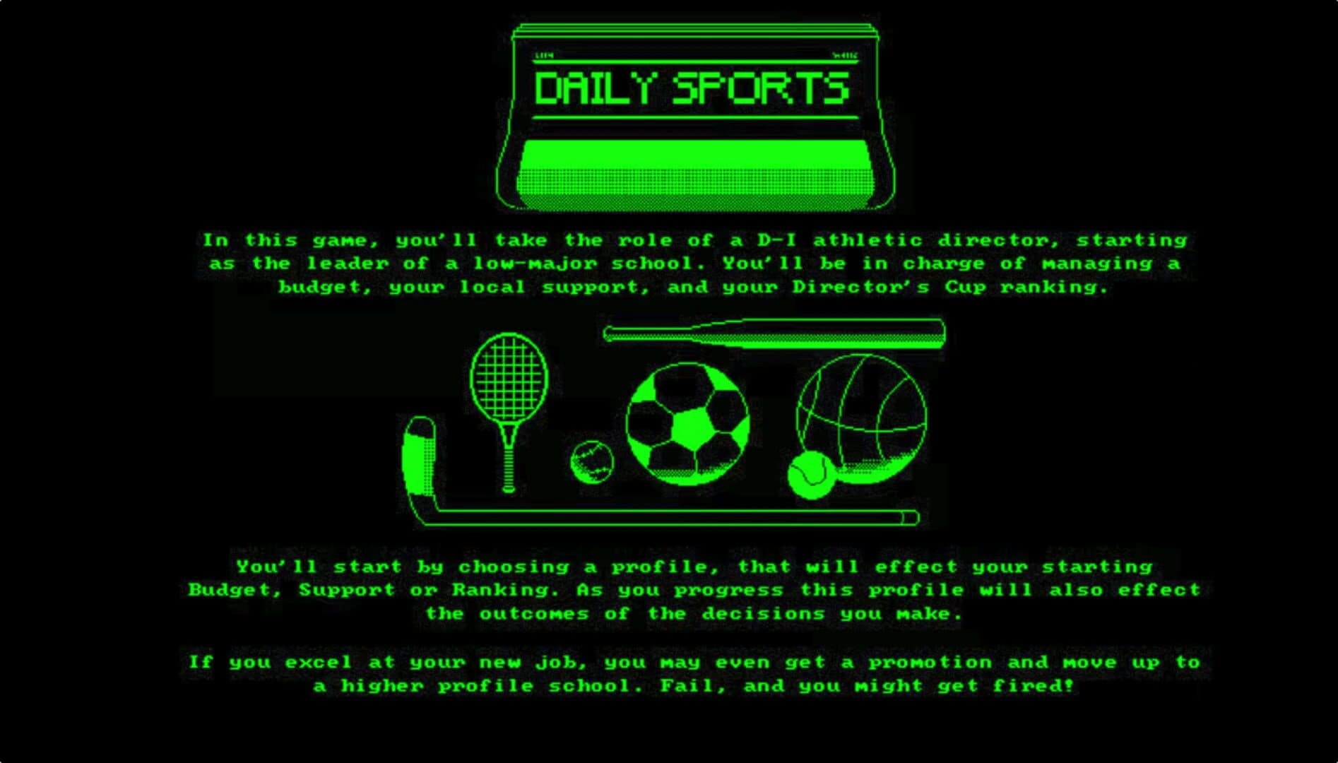 Athletic Director Simulator 4000 screenshot 2