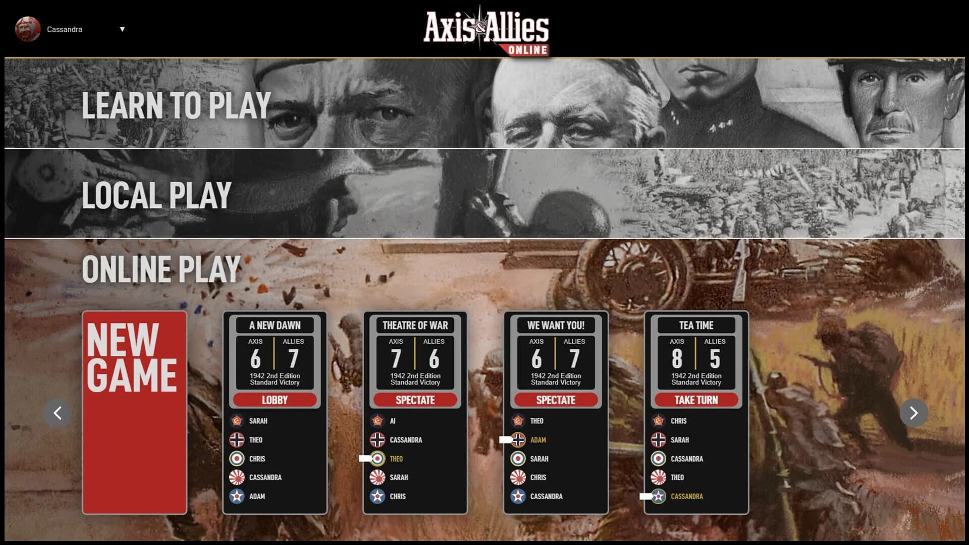 Axis & Allies 1942 Online screenshot 2