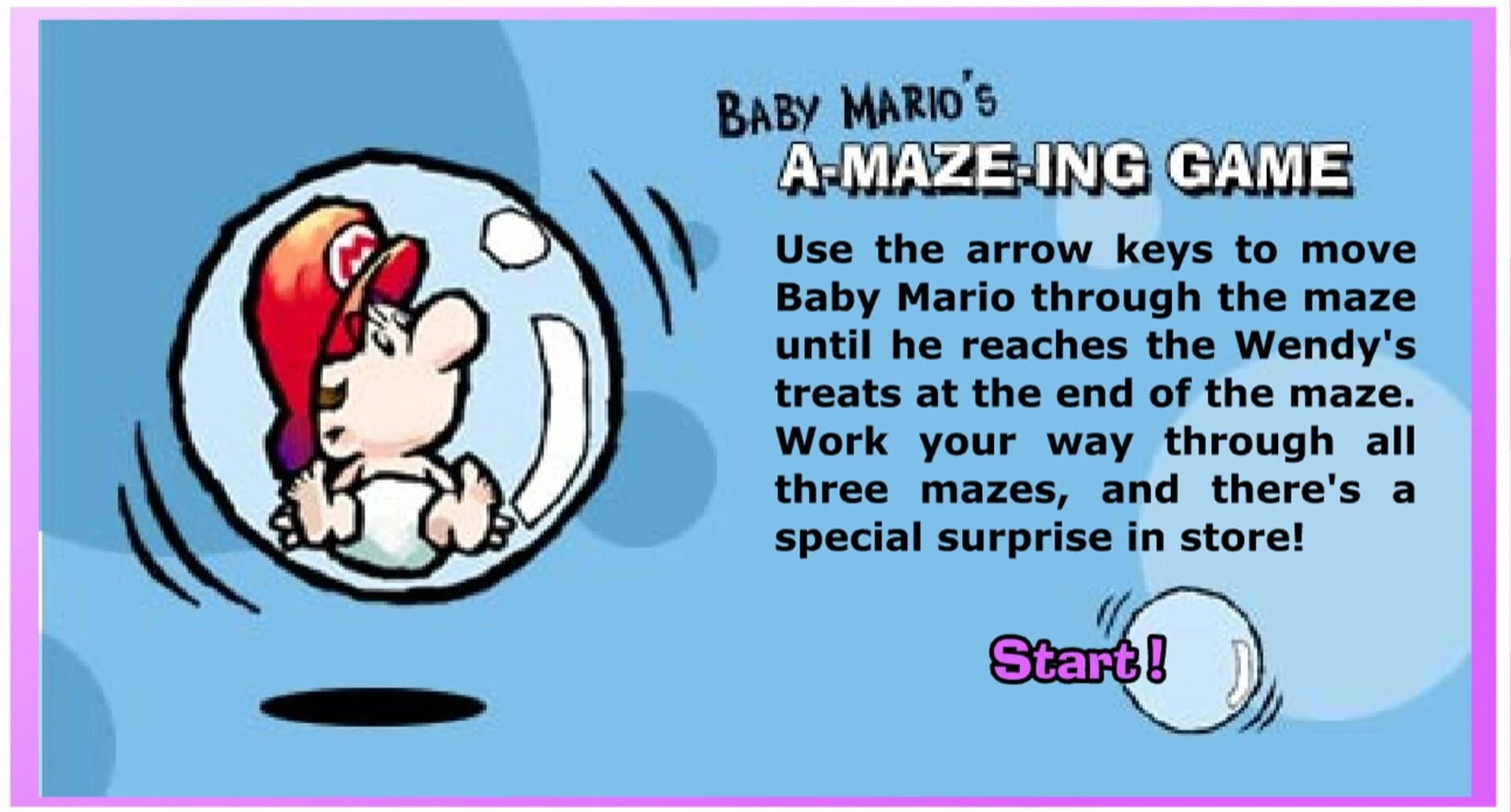 Baby Mario's A-Maze-ing Game screenshot 2
