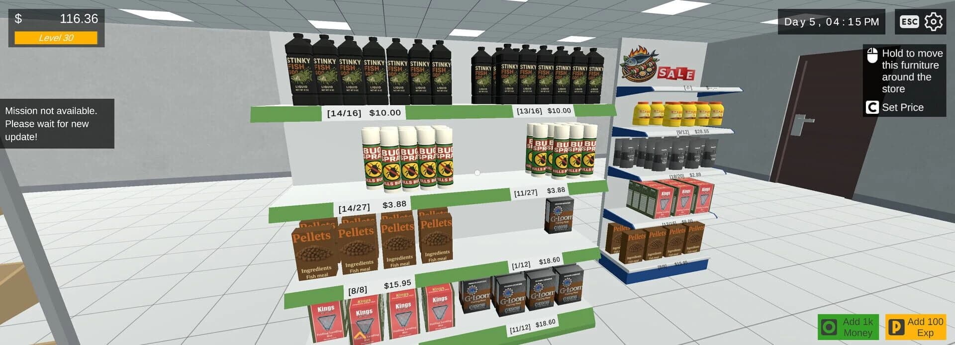 Bait & Tackle Store Simulator screenshot 2