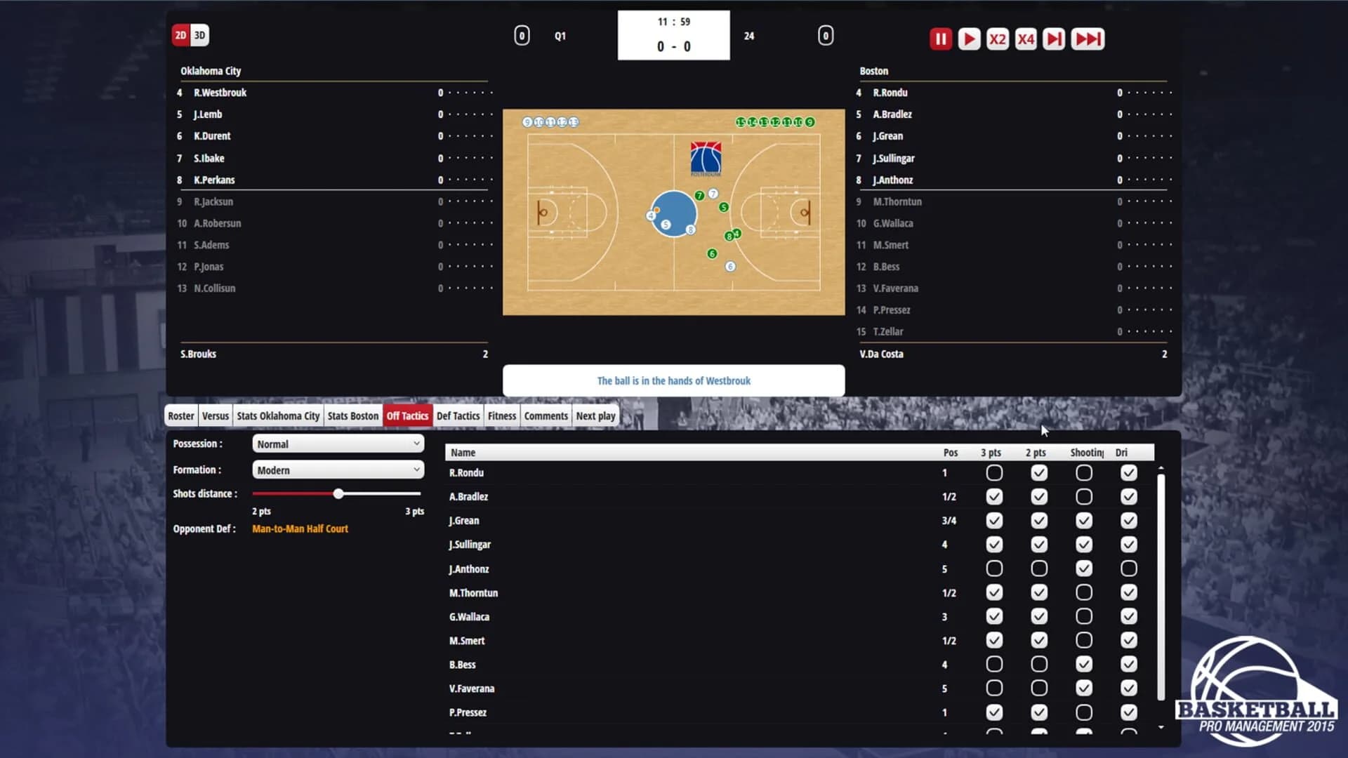 Basketball Pro Management 2015 screenshot 3