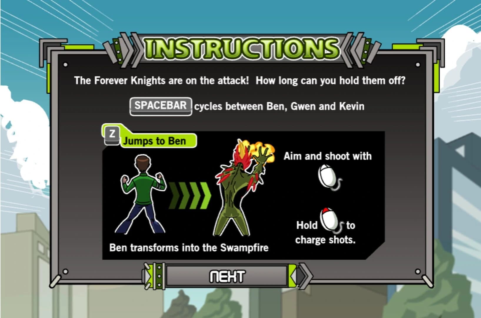 Ben 10 Alien Force: Forever Defense screenshot 1