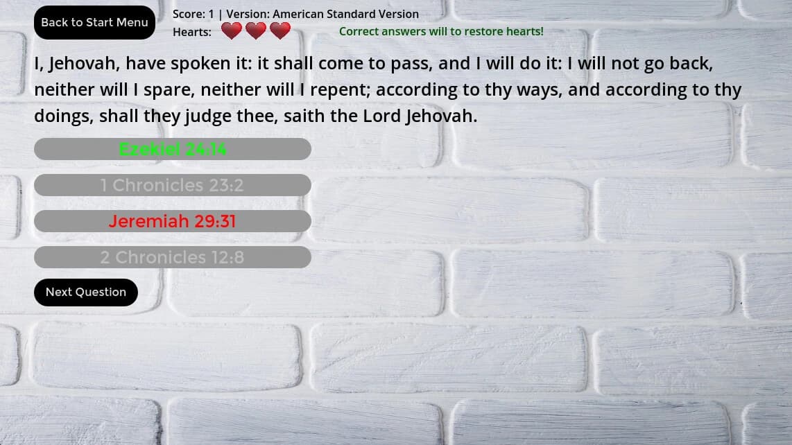Bible Verse Challenge screenshot 3