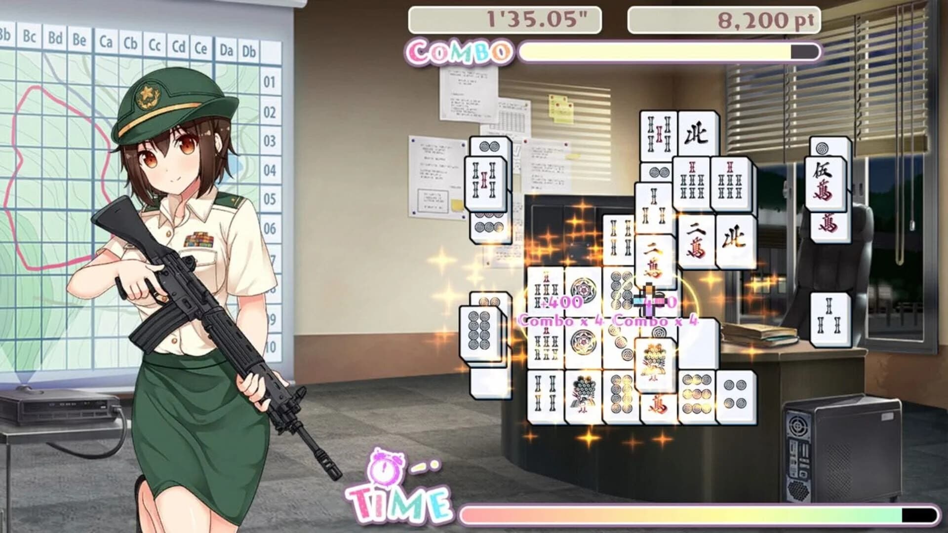 Bishoujo Battle Mahjong Solitaire screenshot 5
