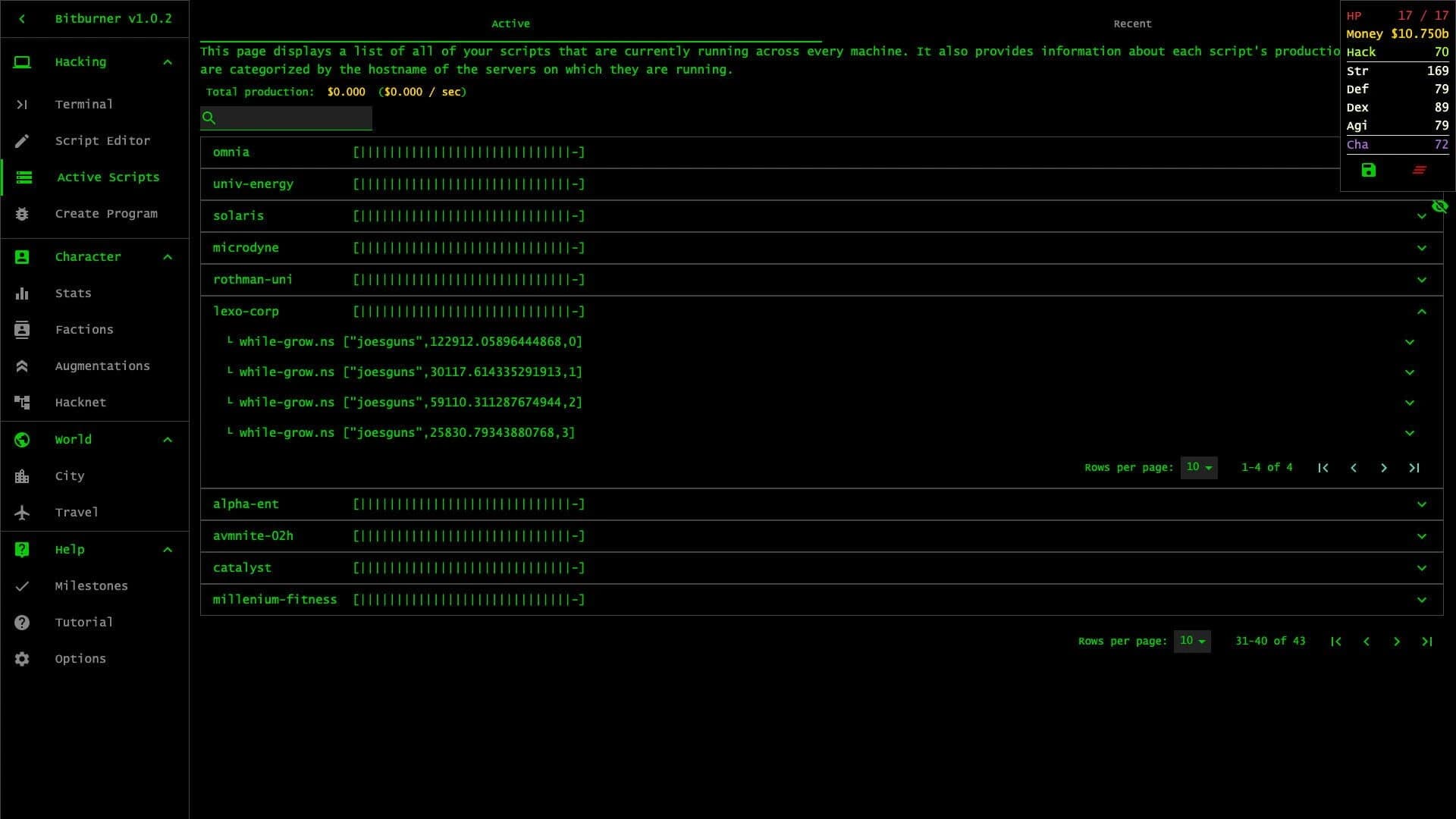 Bitburner screenshot 2
