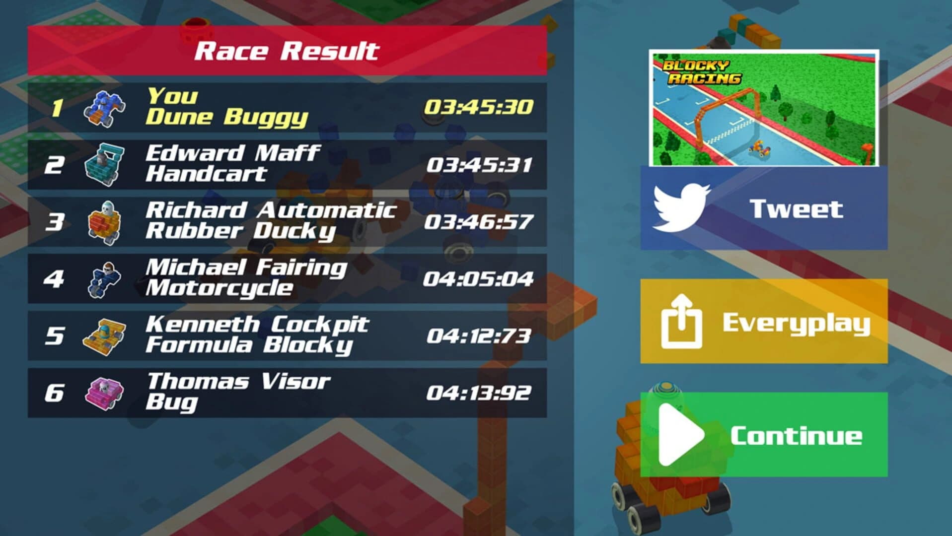 Blocky Racing screenshot 2