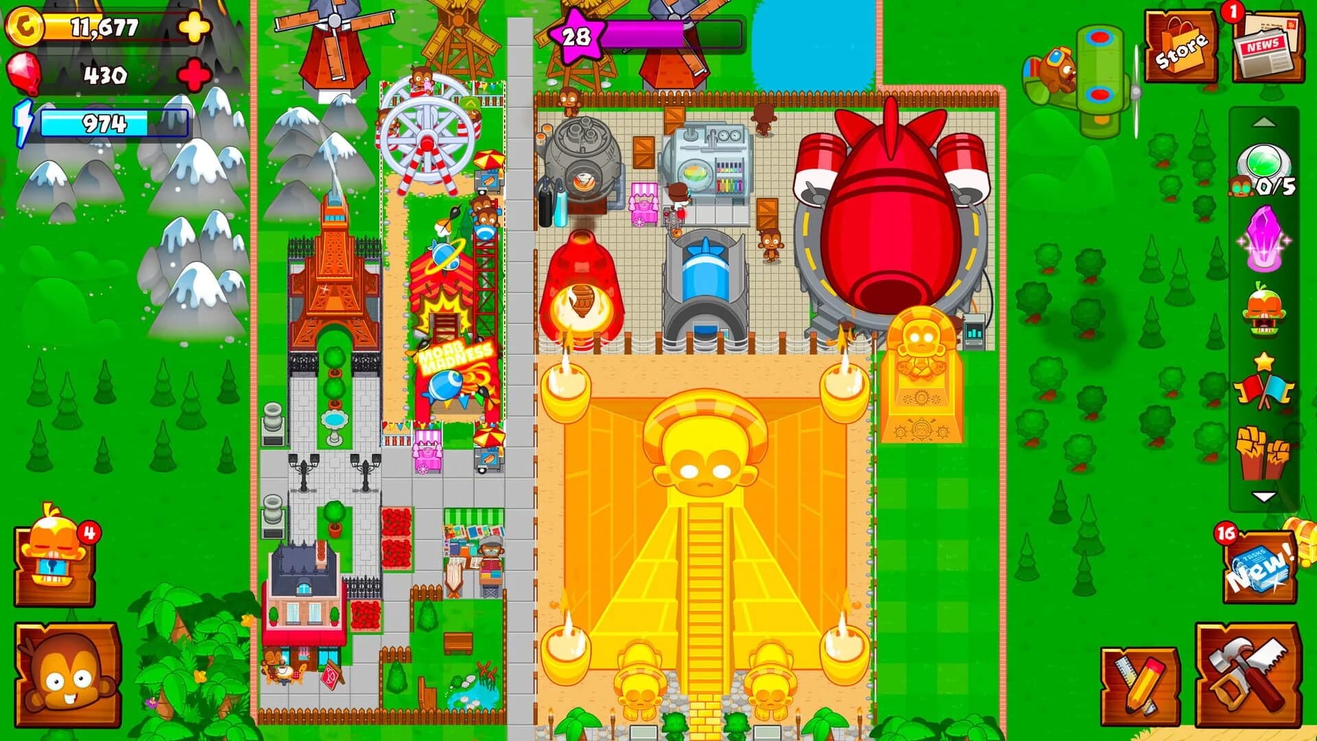 Bloons Monkey City screenshot 2
