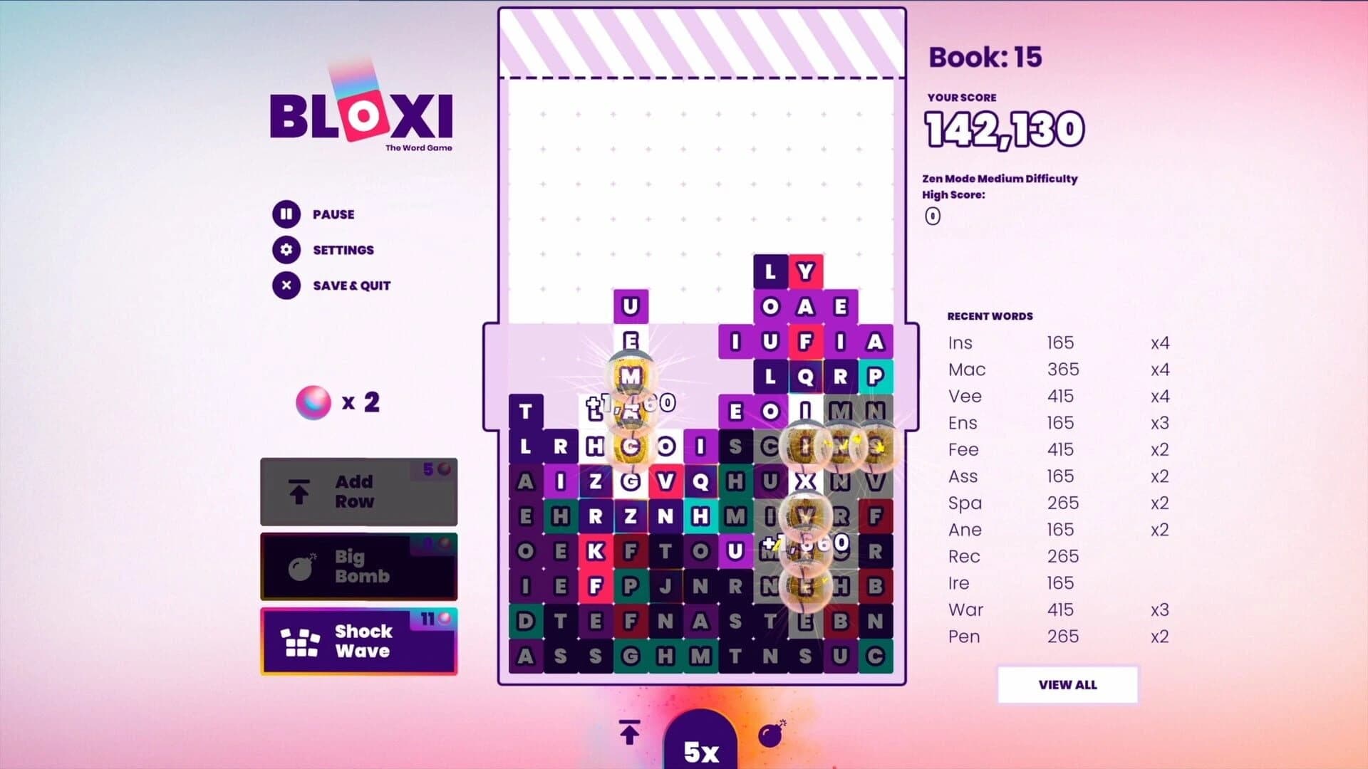 Bloxi: The Word Game screenshot 1