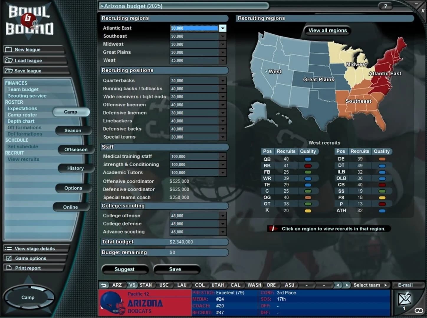 Bowl Bound College Football screenshot 4