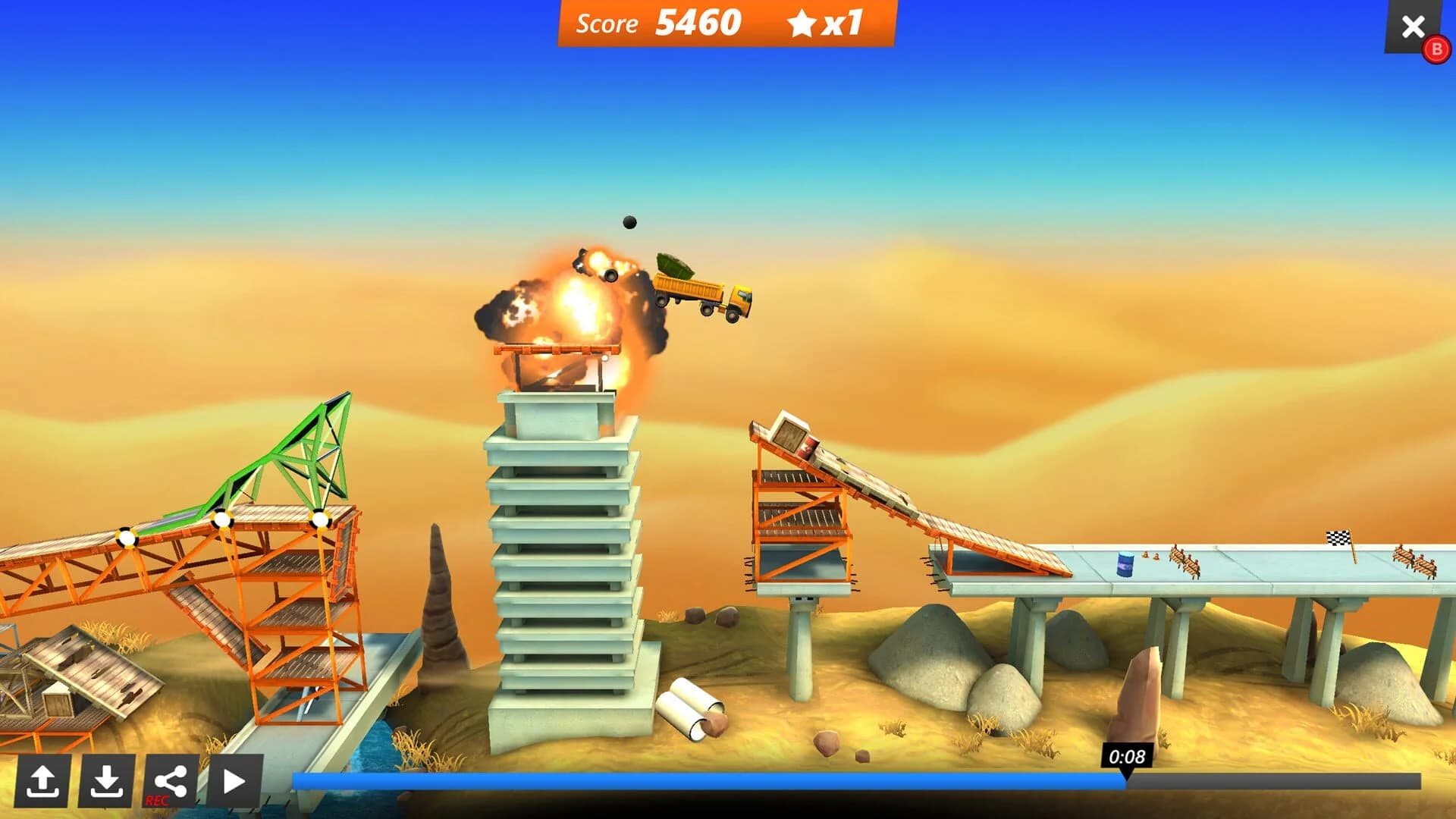 Bridge Constructor: Stunts screenshot 5
