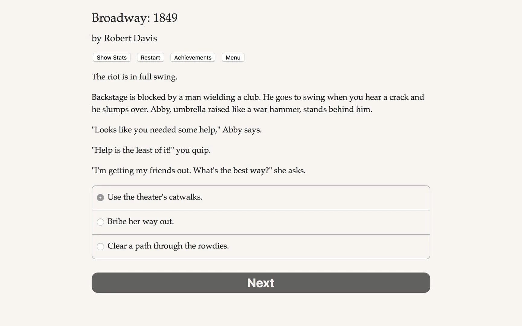 Broadway: 1849 screenshot 5