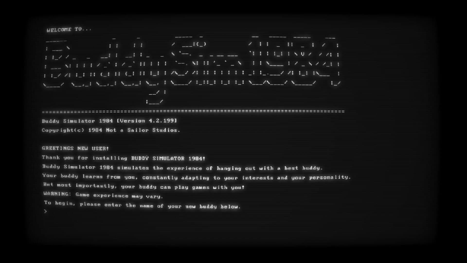 Buddy Simulator 1984 screenshot 1