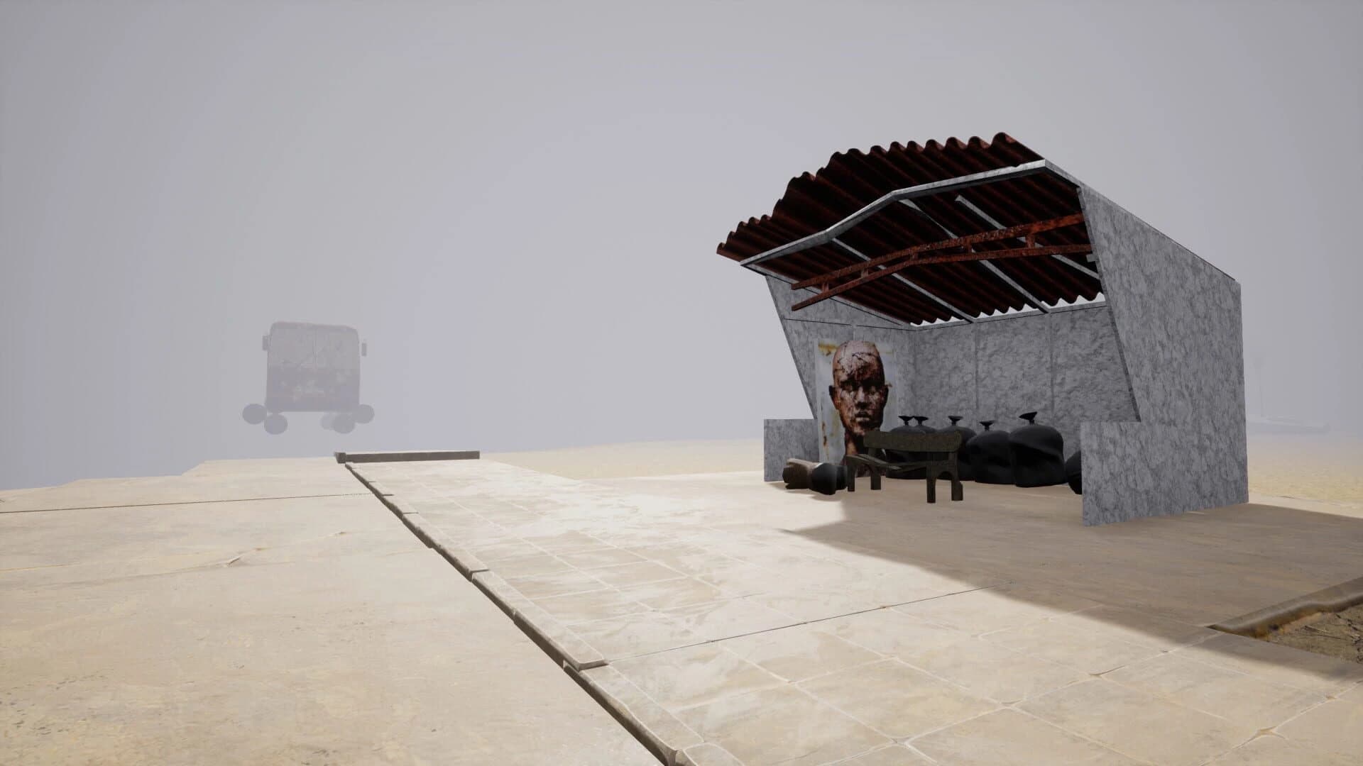 Bus stop in the fog screenshot 5