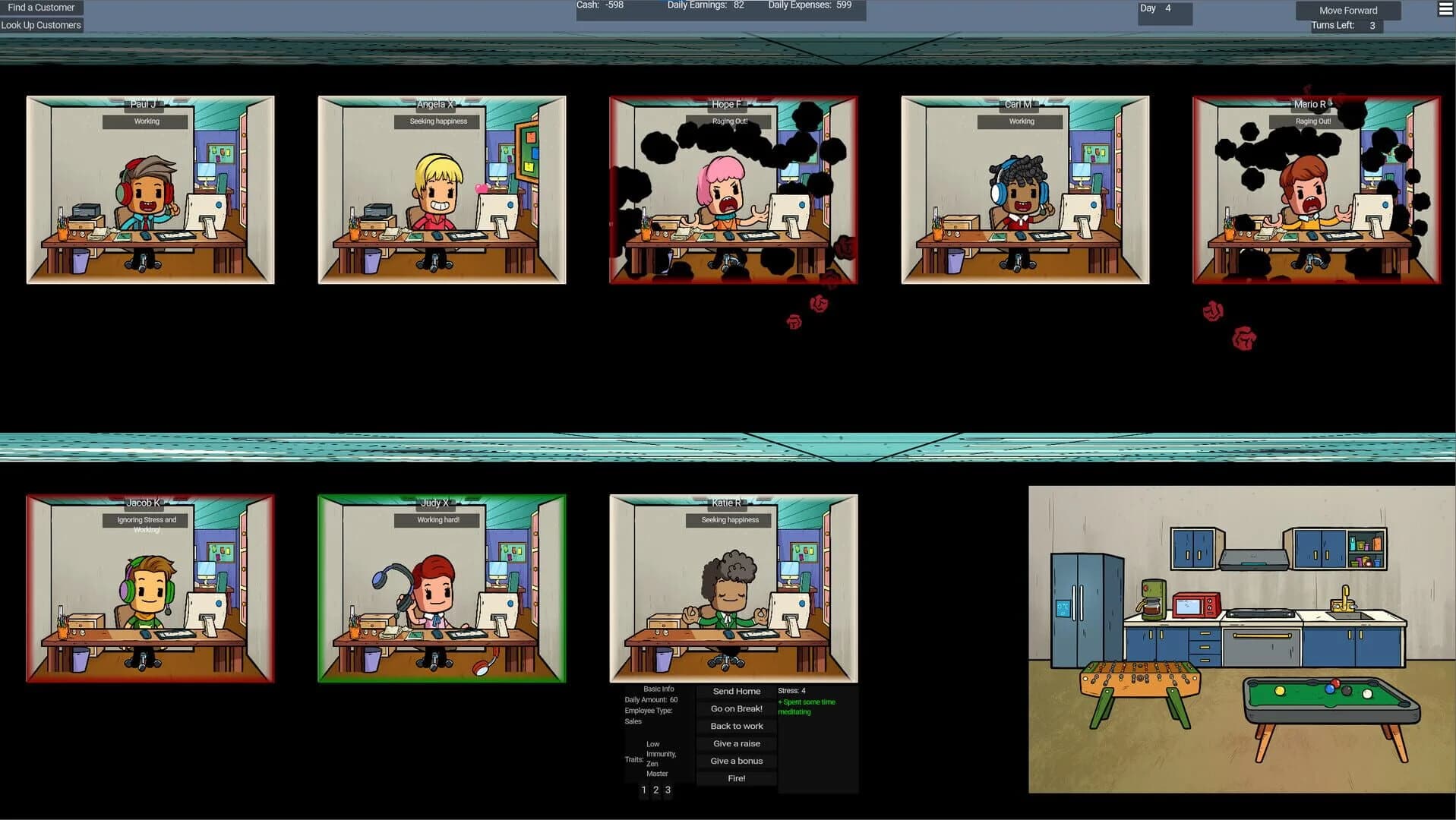 Call Center Tycoon screenshot 1