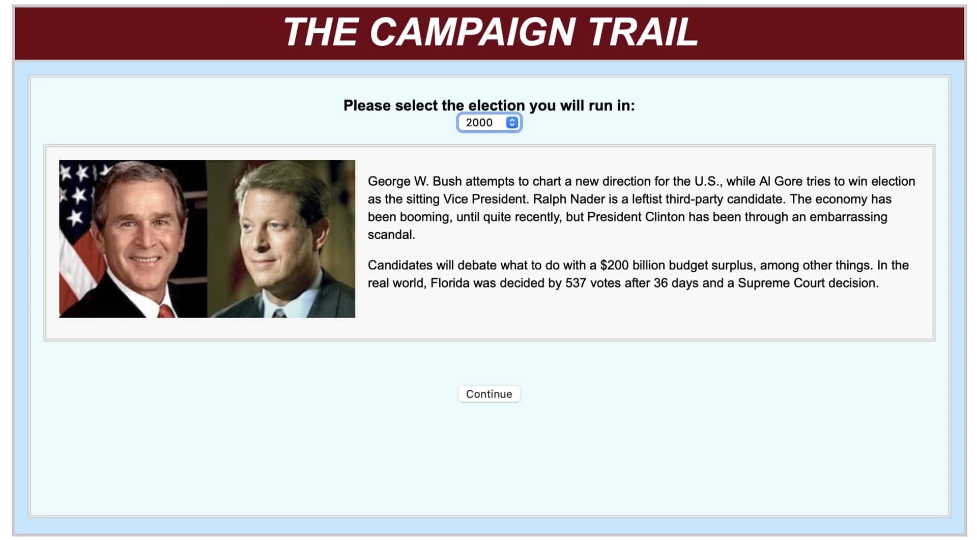 Campaign Trail screenshot 2